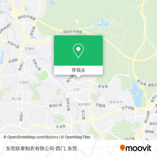 东莞联泰制衣有限公司-西门地图
