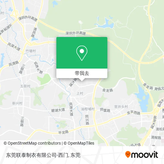 东莞联泰制衣有限公司-西门地图