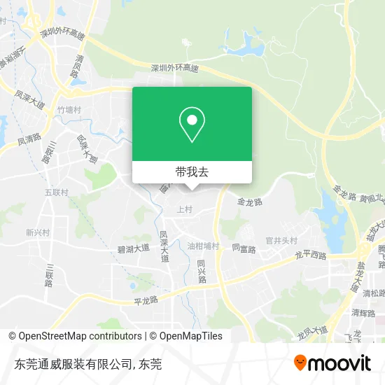 东莞通威服装有限公司地图