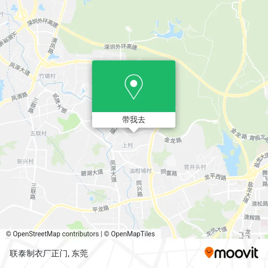 联泰制衣厂正门地图