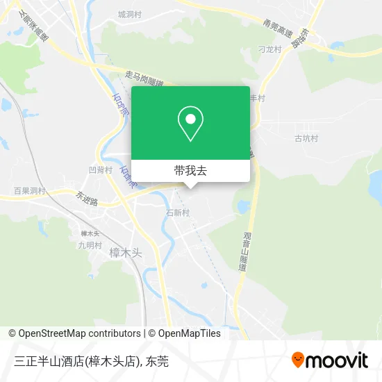 三正半山酒店(樟木头店)地图