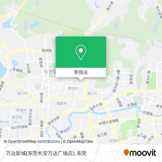 万达影城(东莞长安万达广场店)地图