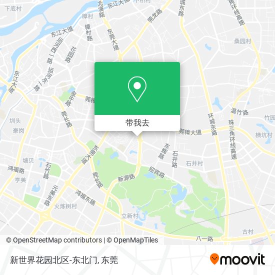 新世界花园北区-东北门地图