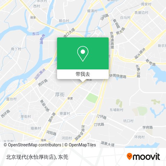 北京现代(永怡厚街店)地图