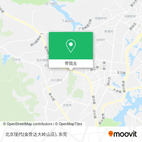 北京现代(金世达大岭山店)地图