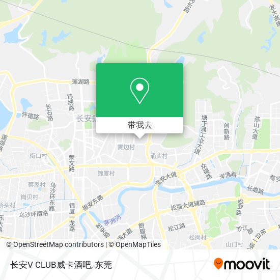 长安V CLUB威卡酒吧地图