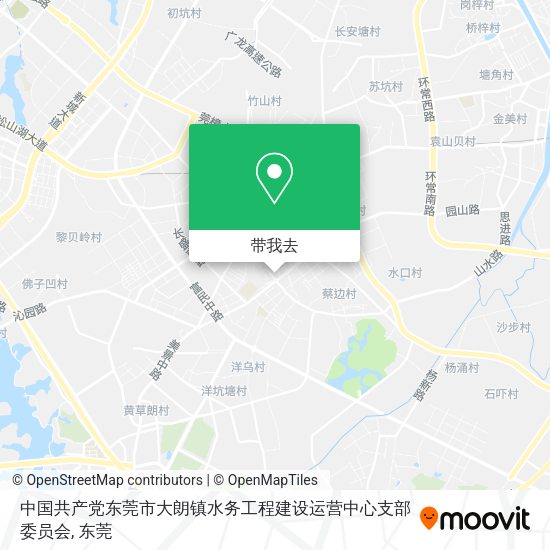 中国共产党东莞市大朗镇水务工程建设运营中心支部委员会地图
