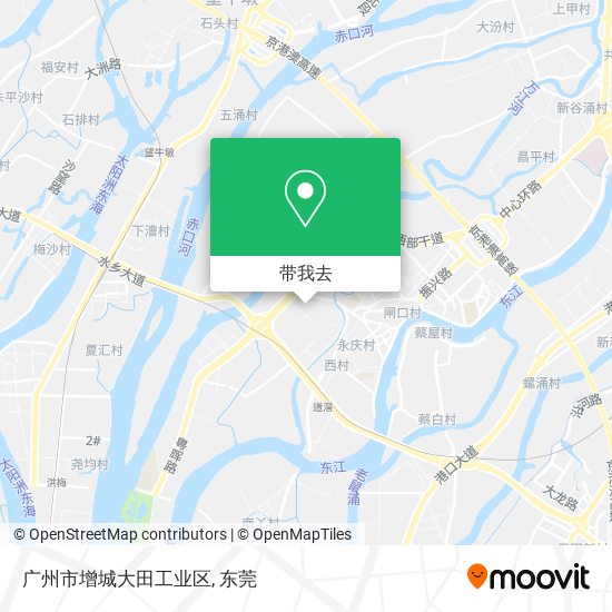 广州市增城大田工业区地图