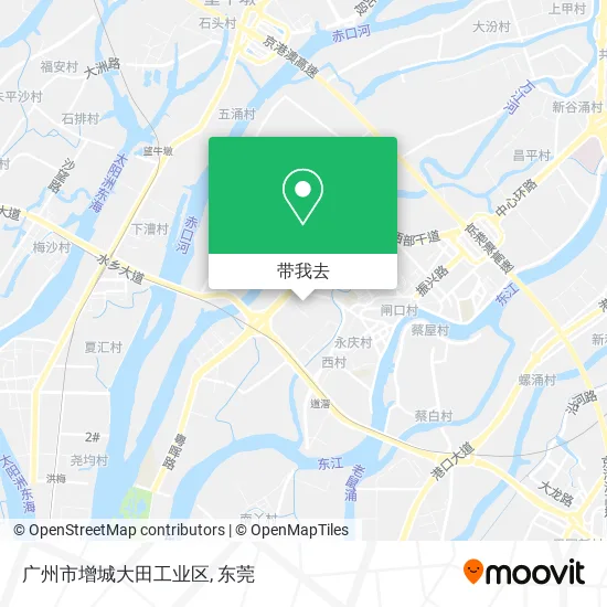 广州市增城大田工业区地图