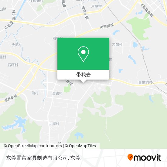 东莞置富家具制造有限公司地图