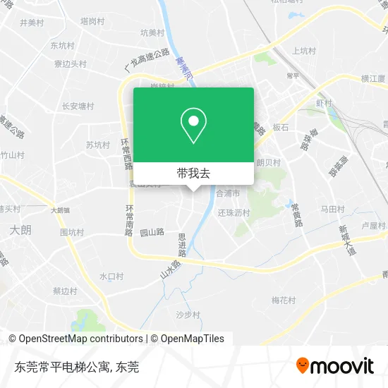 东莞常平电梯公寓地图