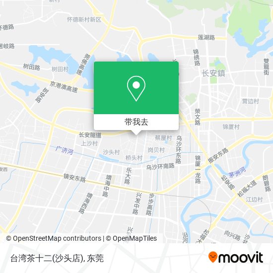 台湾茶十二(沙头店)地图