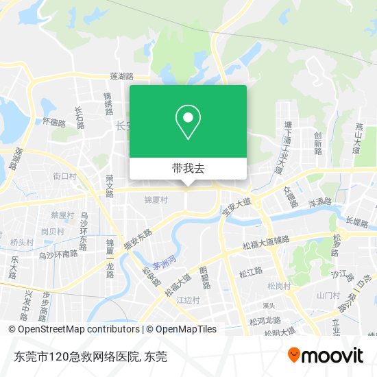 东莞市120急救网络医院地图