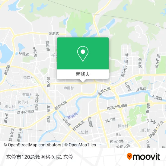 东莞市120急救网络医院地图