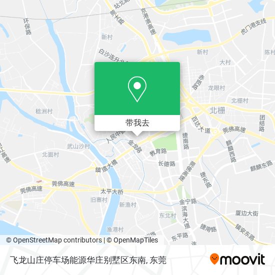 飞龙山庄停车场能源华庄别墅区东南地图