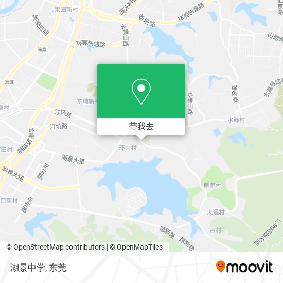 湖景中学地图