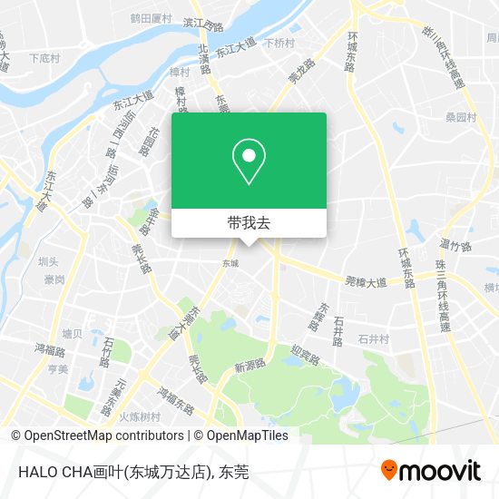 HALO CHA画叶(东城万达店)地图