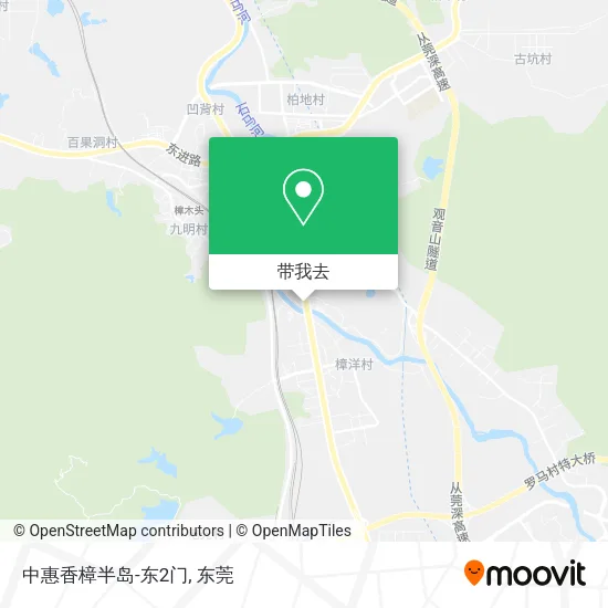 中惠香樟半岛-东2门地图