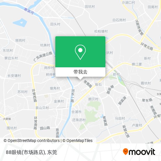 88眼镜(市场路店)地图