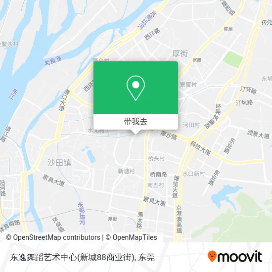 东逸舞蹈艺术中心(新城88商业街)地图
