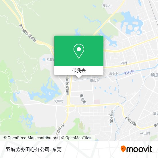 羽航劳务田心分公司地图