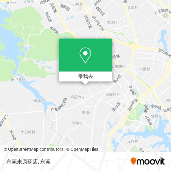 东莞来康药店地图