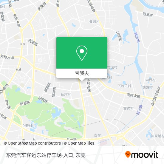 东莞汽车客运东站停车场-入口地图