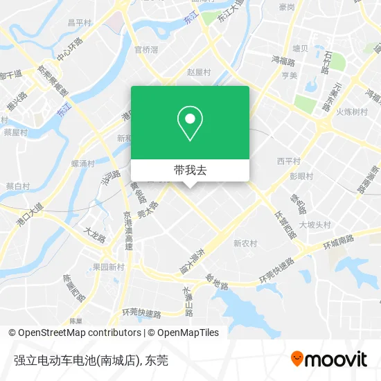 强立电动车电池(南城店)地图