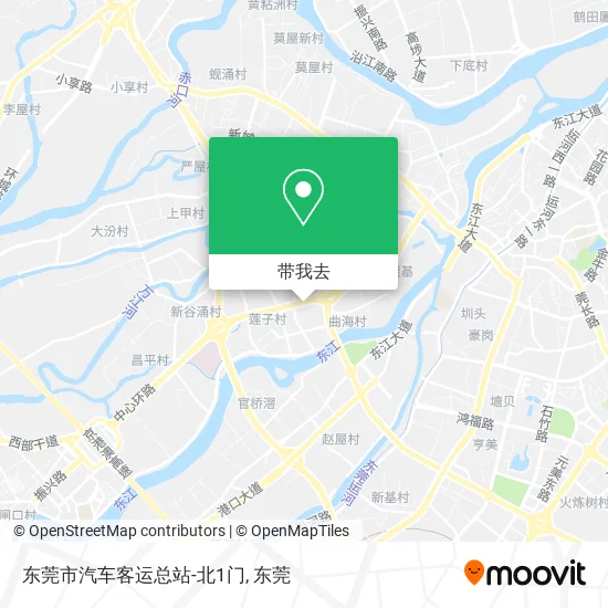 东莞市汽车客运总站-北1门地图