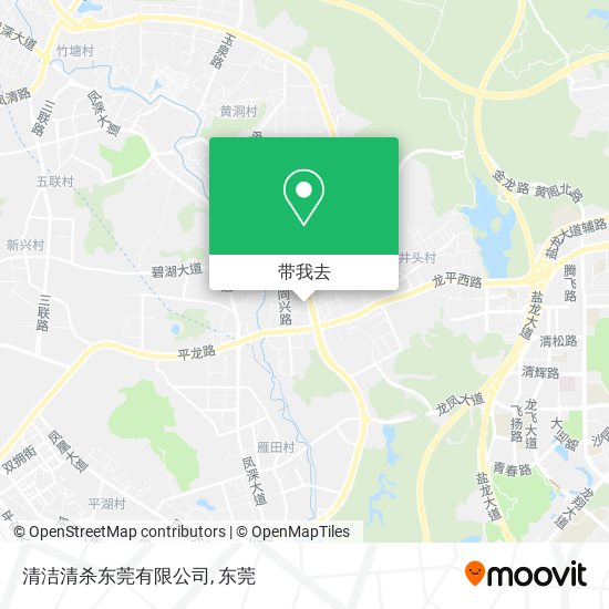 清洁清杀东莞有限公司地图