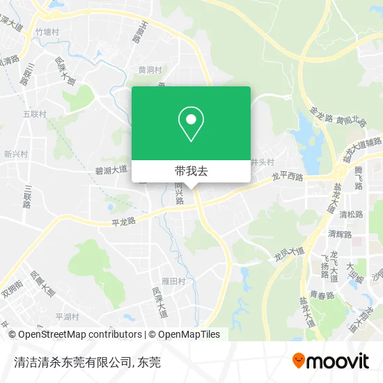清洁清杀东莞有限公司地图