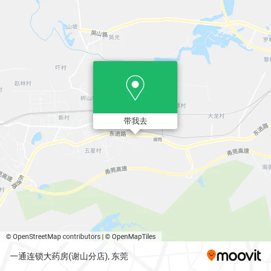 一通连锁大药房(谢山分店)地图
