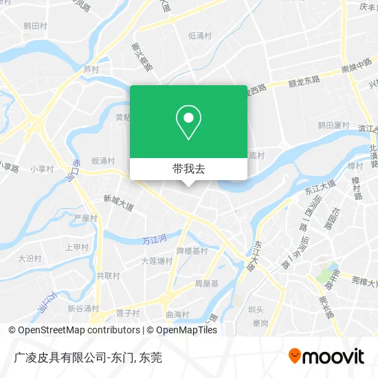 广凌皮具有限公司-东门地图