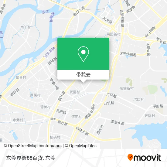 东莞厚街88百货地图