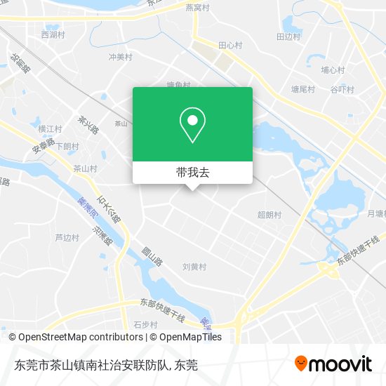 东莞市茶山镇南社治安联防队地图