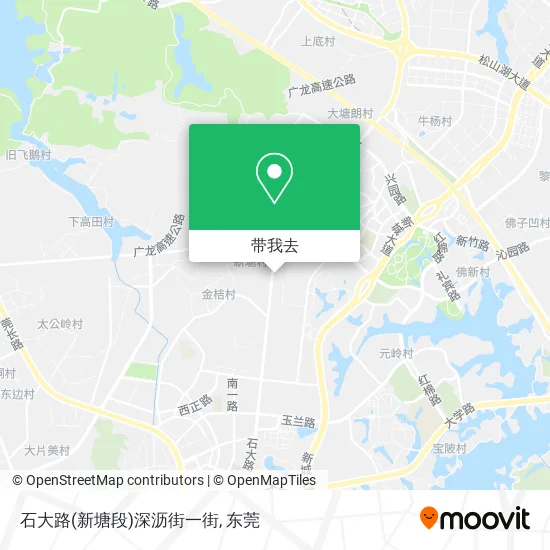 石大路(新塘段)深沥街一街地图