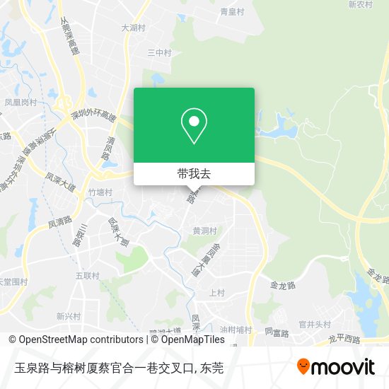 玉泉路与榕树厦蔡官合一巷交叉口地图