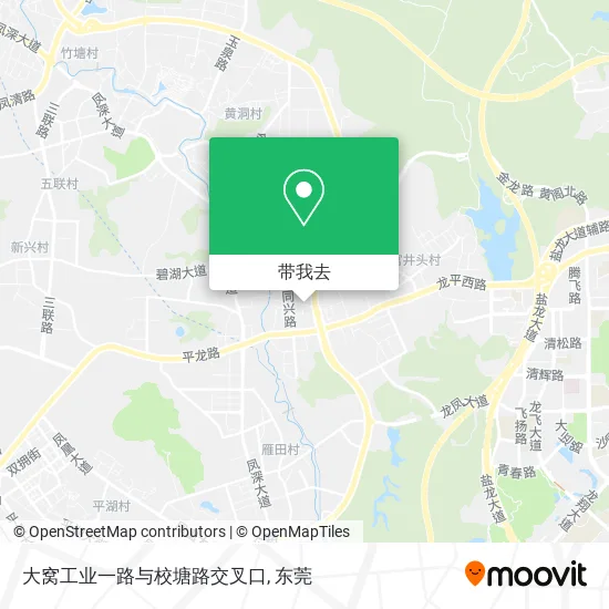 大窝工业一路与校塘路交叉口地图