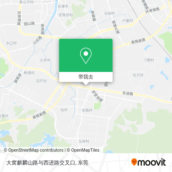 大窝麒麟山路与西进路交叉口地图