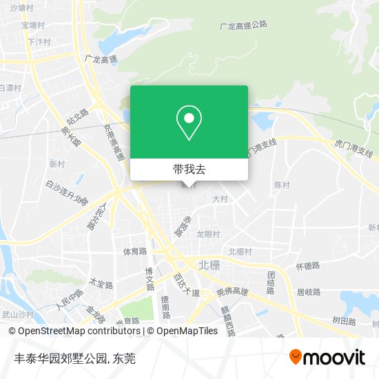 丰泰华园郊墅公园地图