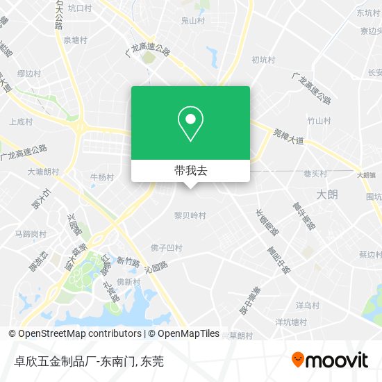 卓欣五金制品厂-东南门地图