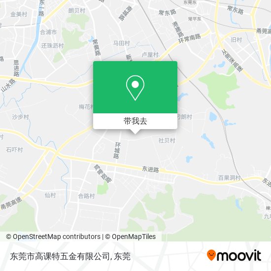 东莞市高课特五金有限公司地图