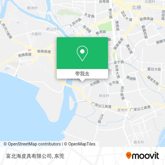 富北海皮具有限公司地图