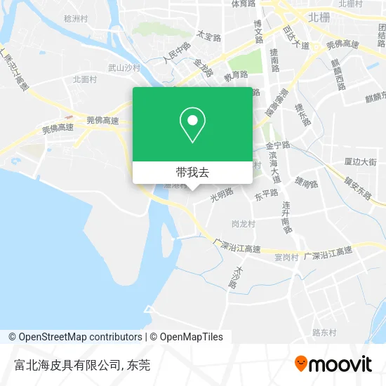 富北海皮具有限公司地图