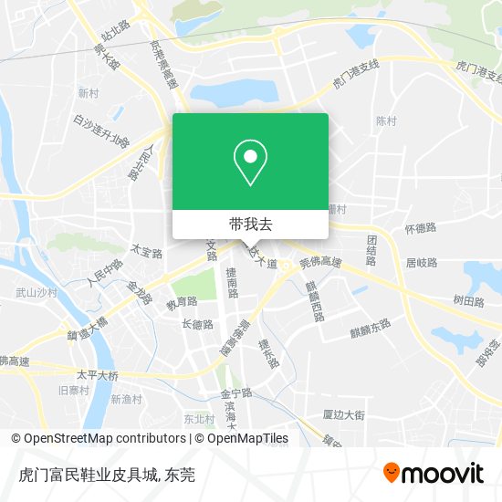 虎门富民鞋业皮具城地图