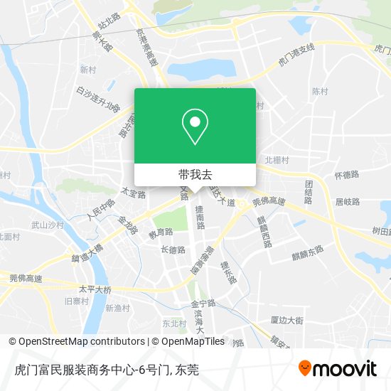 虎门富民服装商务中心-6号门地图