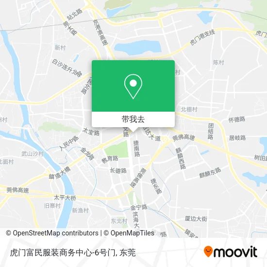 虎门富民服装商务中心-6号门地图