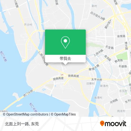 北面上刘一路地图