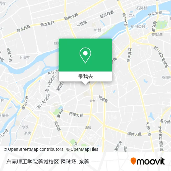 东莞理工学院莞城校区-网球场地图