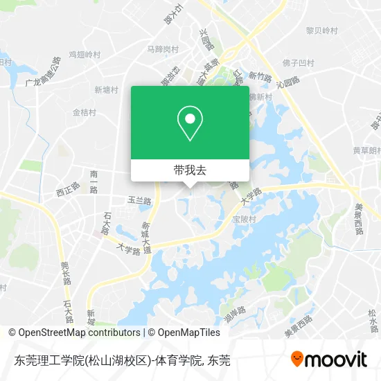 东莞理工学院(松山湖校区)-体育学院地图